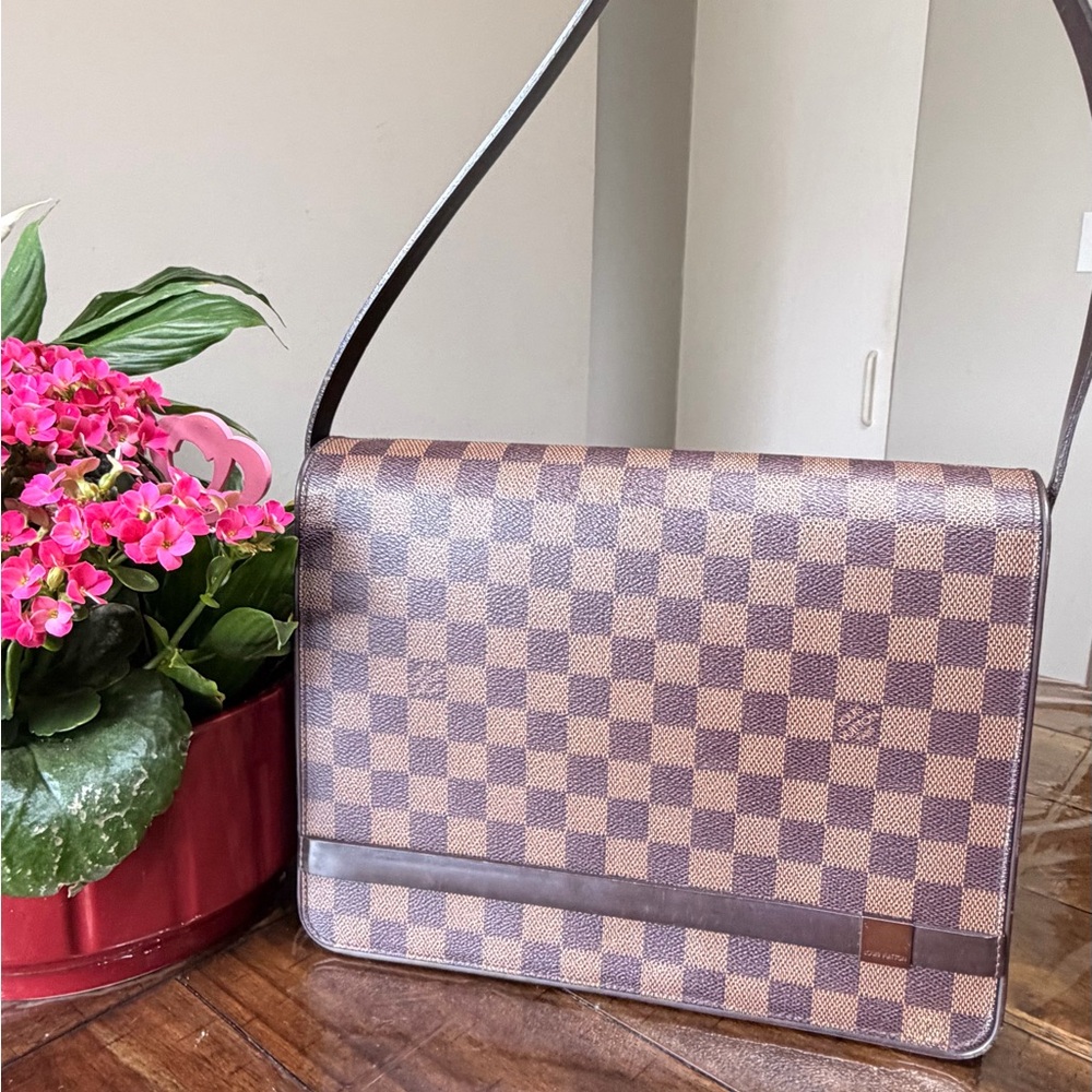 Louis Vuitton Tribeca  Brown Checkered Shoulder Bag